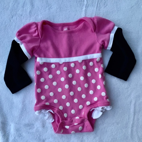 Minnie Mouse Onesie with Minnie Ears Hat - Picture 2 of 6